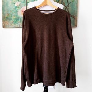 Banana Republic Brown Thermal Crew